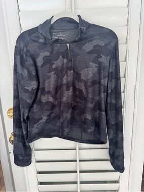 Yogalicious Lux Heathered Charcoal Quarter-Zip Pullover